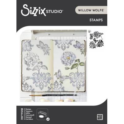 Sizzix by Willow Wolfe Stempel - Ornamental Butterflies